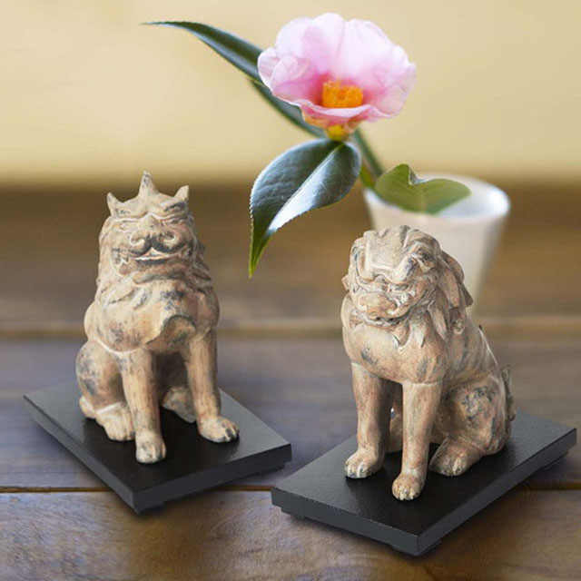 送料無料！ミニ仏像TanaCOCORO[掌]WOOD「 狛犬」