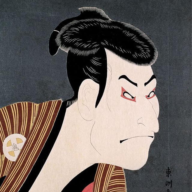 ジグソー日本の名画「写楽 三代目大谷鬼次の江戸兵衛」フレームセット