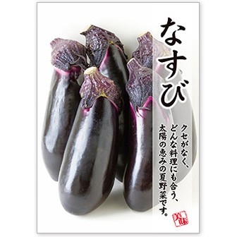 A3ポスター なすび: タイトルポップ｜販促物・販促通販の【POP GALLERY