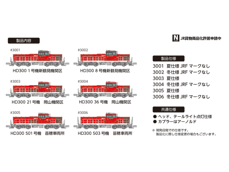 鉄道模型 :: ポポンデッタ_3003_HD300 21号機 岡山機関区 夏仕様_通常予約