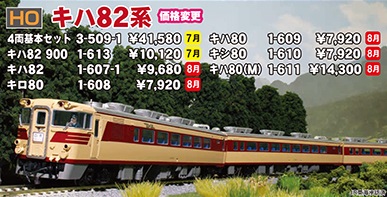 鉄道模型 :: KATO（カトー）_1-607-1_HO キハ82（新仕様）_N