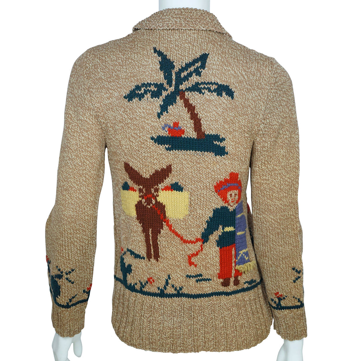 Vintage Cowichan Sweater Mary Maxim Mexicana Pattern 465 1950s