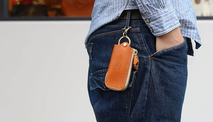 レザーZIPキーケース | 革工房のPorco Rosso(ポルコロッソ) - 日本の