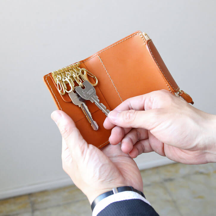 オールインワン6連キーケース | 革工房のPorco Rosso(ポルコロッソ