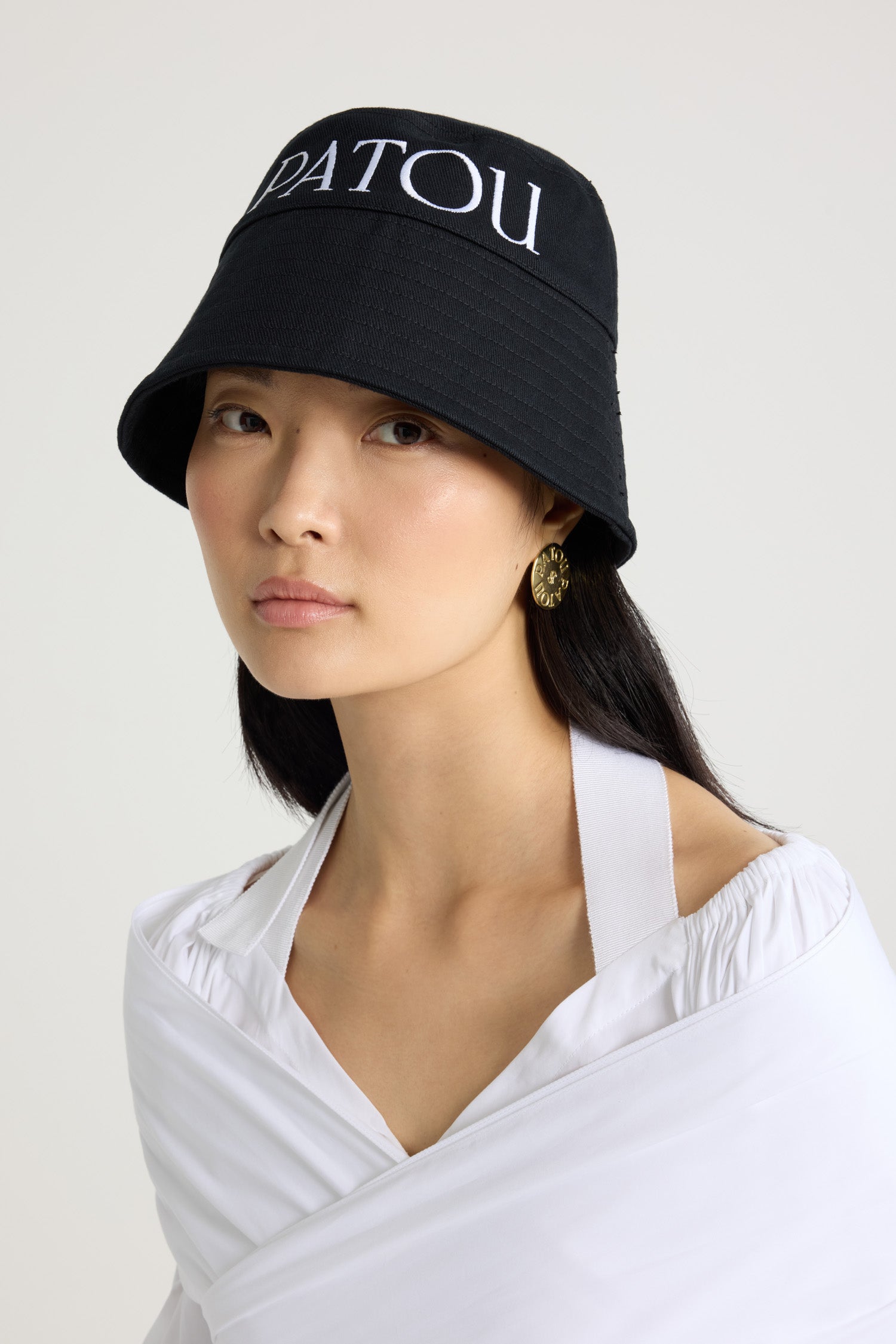 CHIl】PATOU ネイビーキャップ ロゴ入り CHIl】PATOU ネイビーキャップ