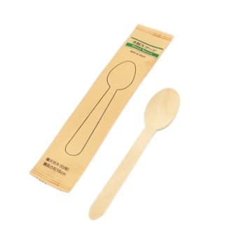 木製3点セット160 紙完封袋 茶色50枚｜foodware+