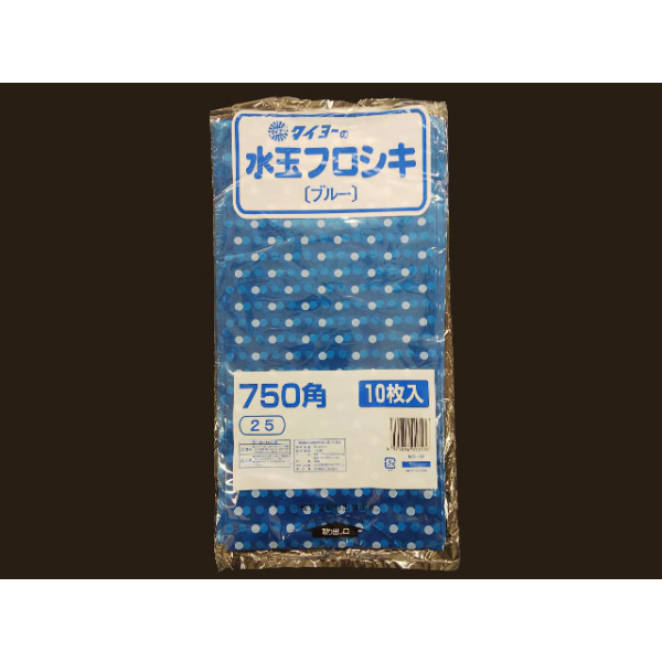ポリ風呂敷 水玉フロシキ 700角 ブルー 中川製袋化工 | テイクアウト
