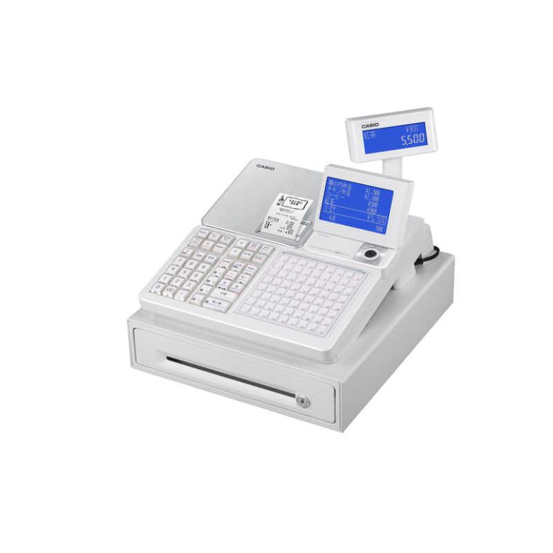 カシオ計算機 レジスター SR-C550-EX WE カシオ | テイクアウト容器の