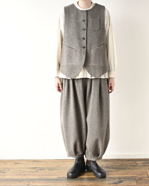 tumugu / ツムグ エコウールモッサベストとパンツ - PADDY BLOG
