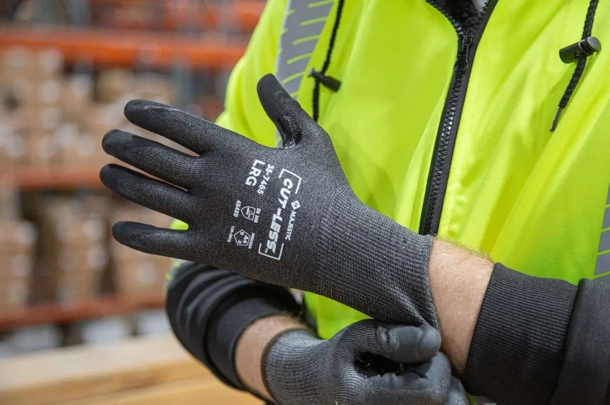 Majestic 35-7465 Cut-Less Watchdog Gloves | PalmFlex