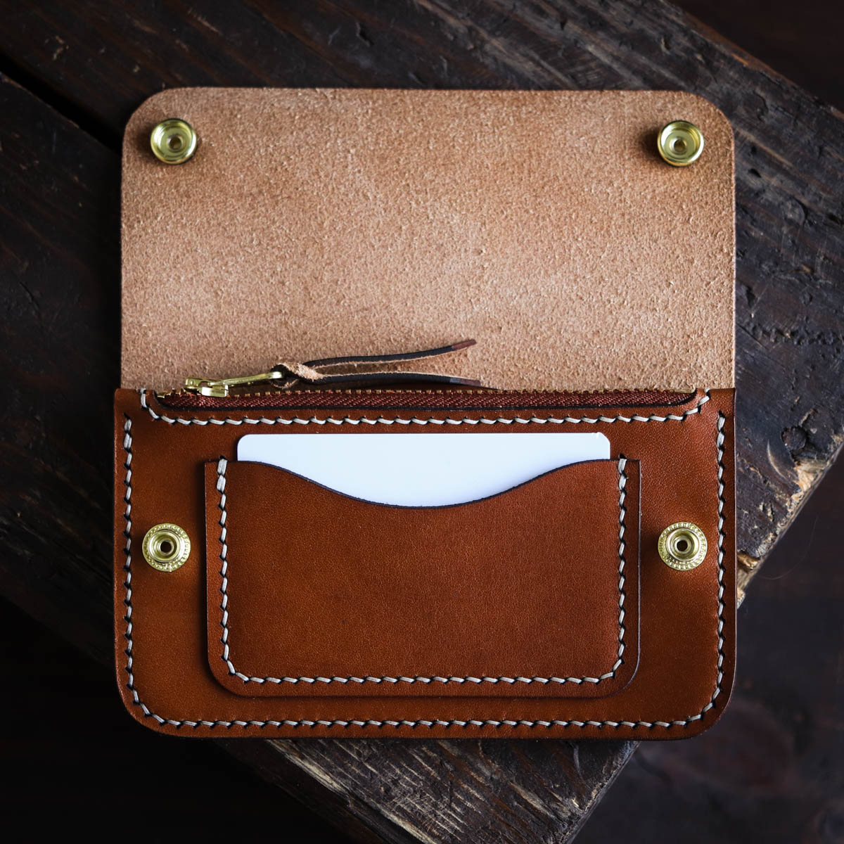 Buy Trucker Wallet Mid Brown Online - Free Shipping
