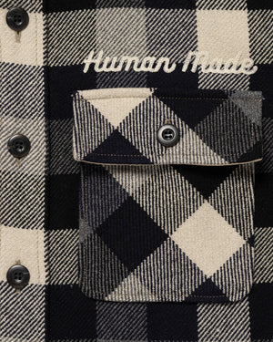 Human Made Wool Check Shirt Jacket, Black – Pancho And Lefty