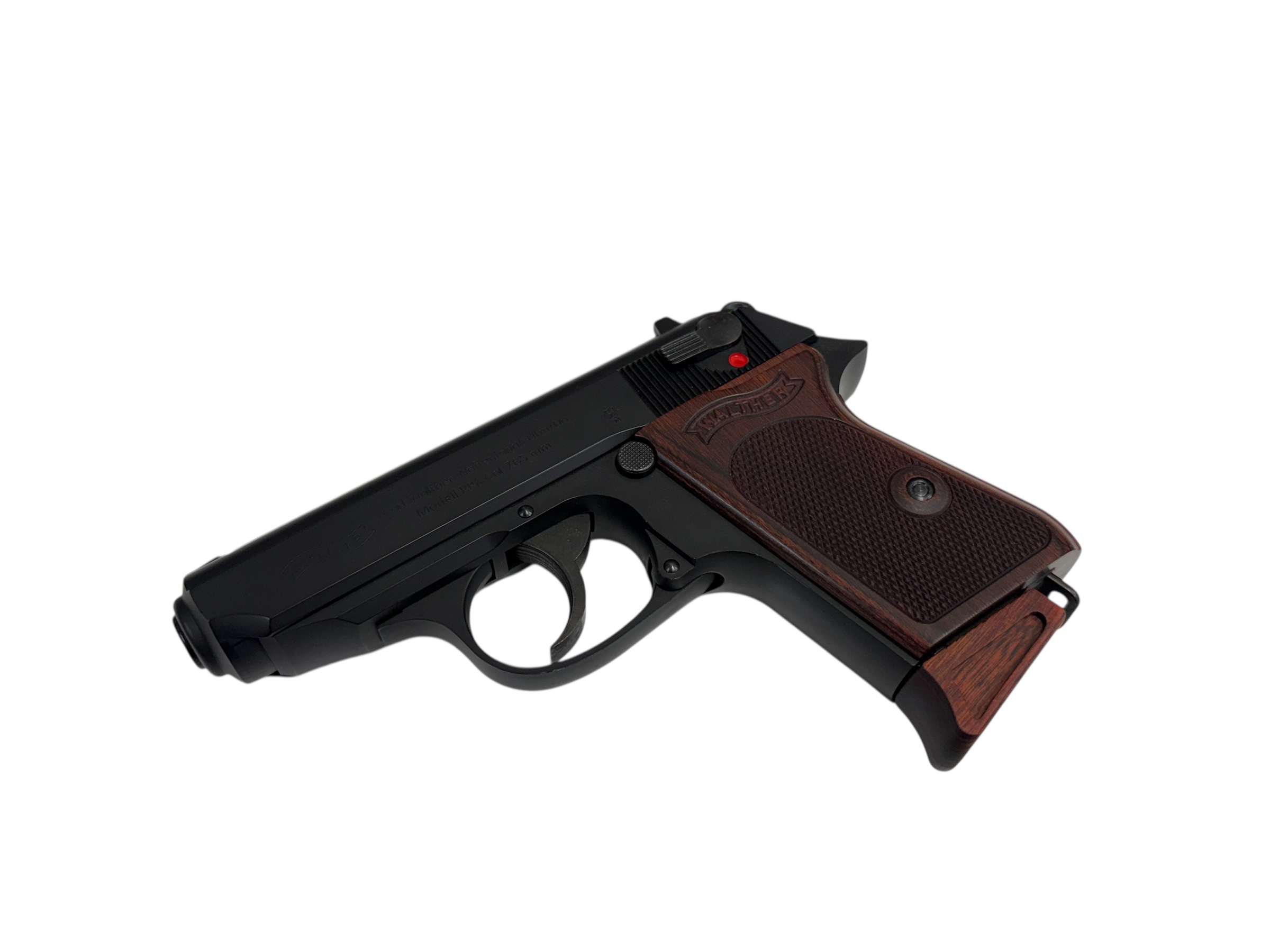 ウッドグリップ｜マルゼン製 ワルサーPPK｜チェッカー/ブラウン [AWG