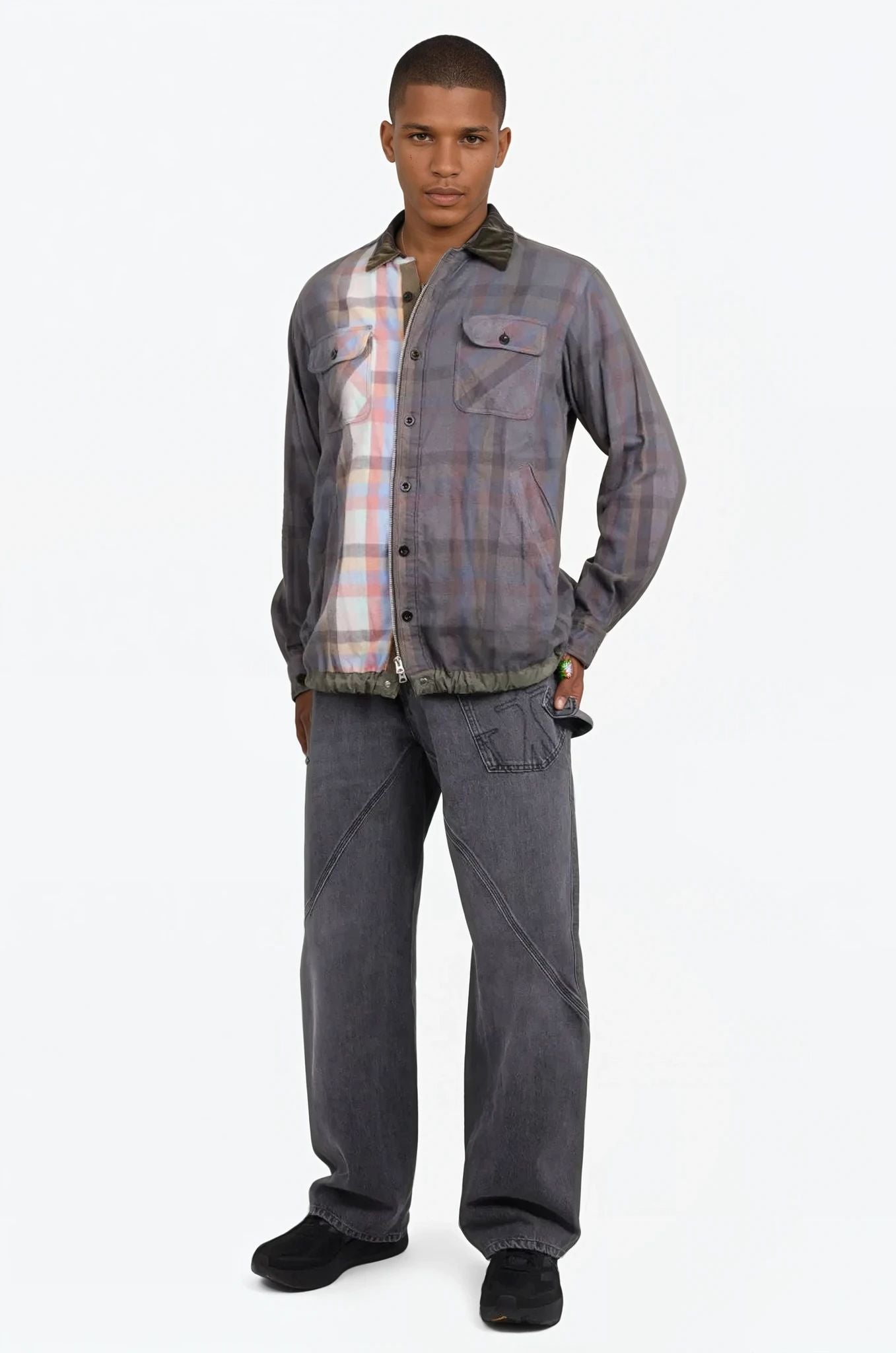 SACAI PLAID SHIRT MULTI NEW SEASON PARLOUR X ONLINE SYDNEY – Parlour X