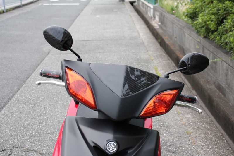 カーボン台湾ミラー M8正/逆 （汎用） シグナスX・BW'S125のカスタム