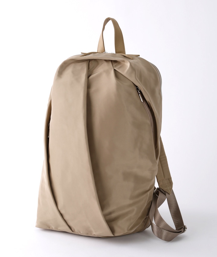 タックリュック(40×25×13．5㎝ ベージュ): レディース