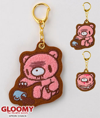 グルーミー】ぬいぐるみマスコット(11.2×7×7㎝ ピンク): レディース