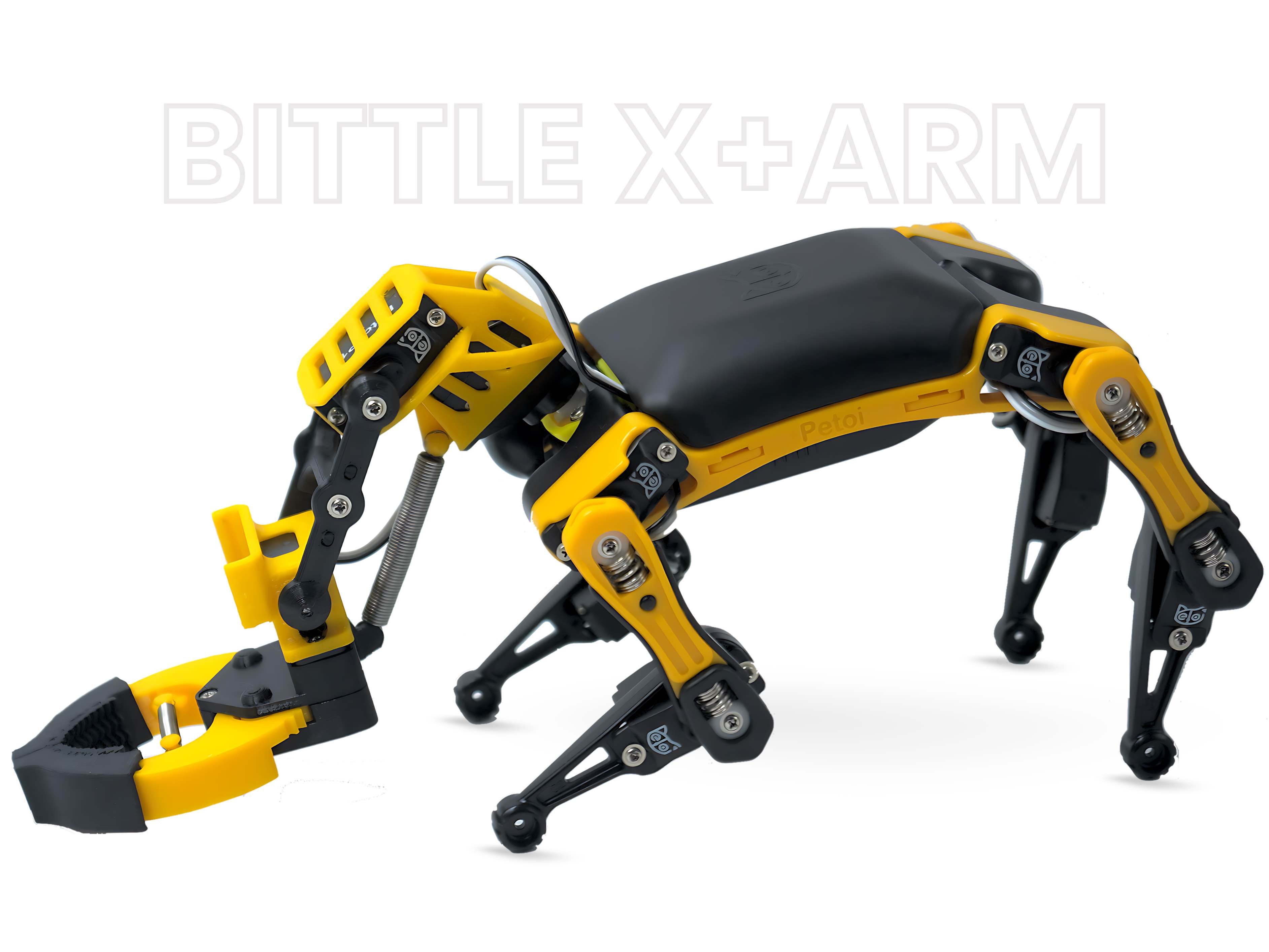 Robo Dog Bittle X with Optional Robotic Arm Gripper – Petoi