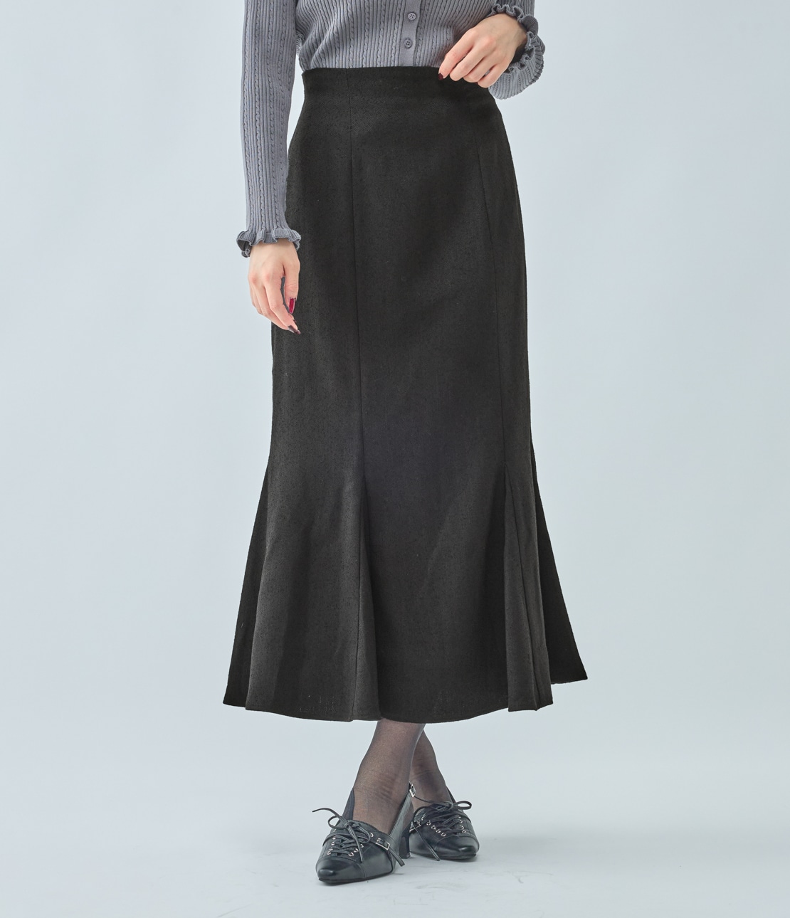 ツイードマーメイドスカート(S ブラック): PEACH JOHN | ピーチ