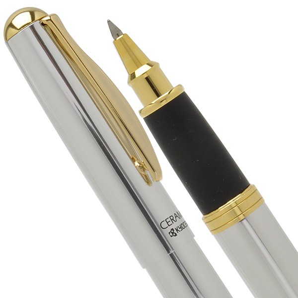 KYOCERA 京セラ 水性ボールペン KB-15N シルバー | ペンハウス