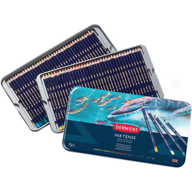 DERWENTART 色鉛筆 ダーウェント 水彩色鉛筆 インクテンスペンシル 72