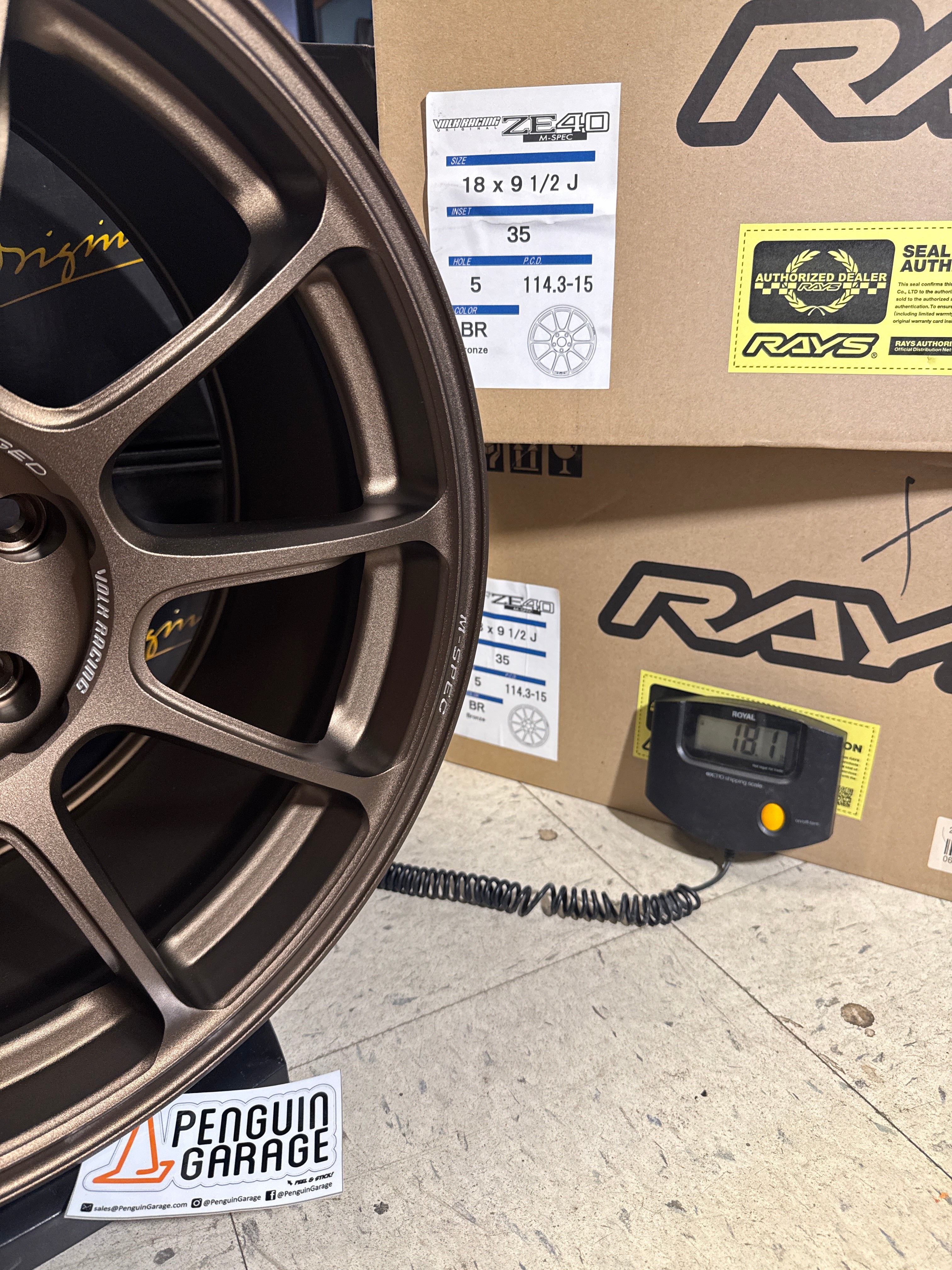 Volk Racing ZE40 M-Spec 18x9.5 +35mm 5x114.3 Almite Bronze