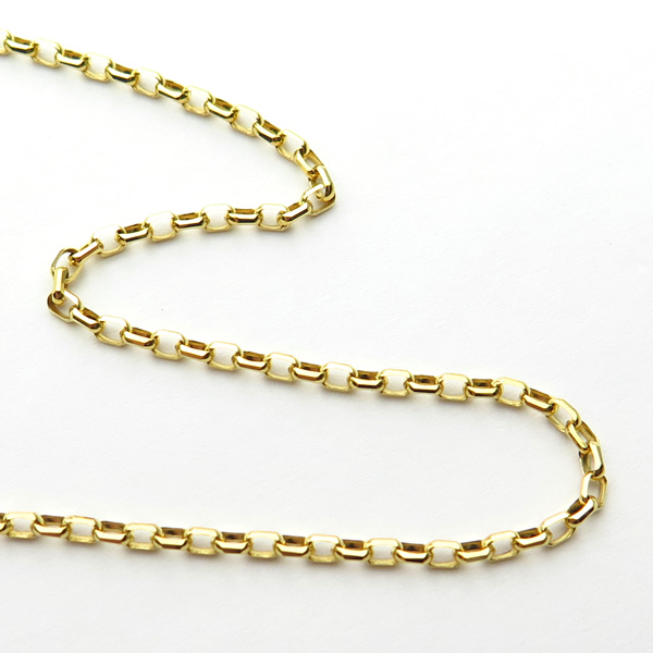 K18イエローゴールド アズキ「小豆」チェーン 50cm 1.7mm | ネックレス