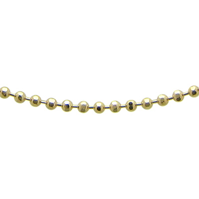 K18イエローゴールド カットボールチェーン 50cm 1.5mm | ネックレス