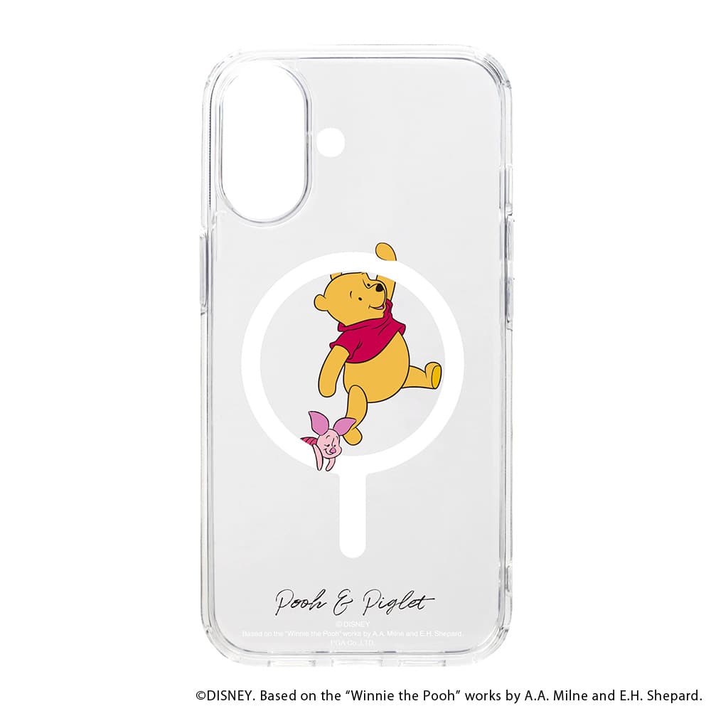 iPhone 16用 MagSafe対応 ハイブリッドケース [くまのプーさん]｜株式