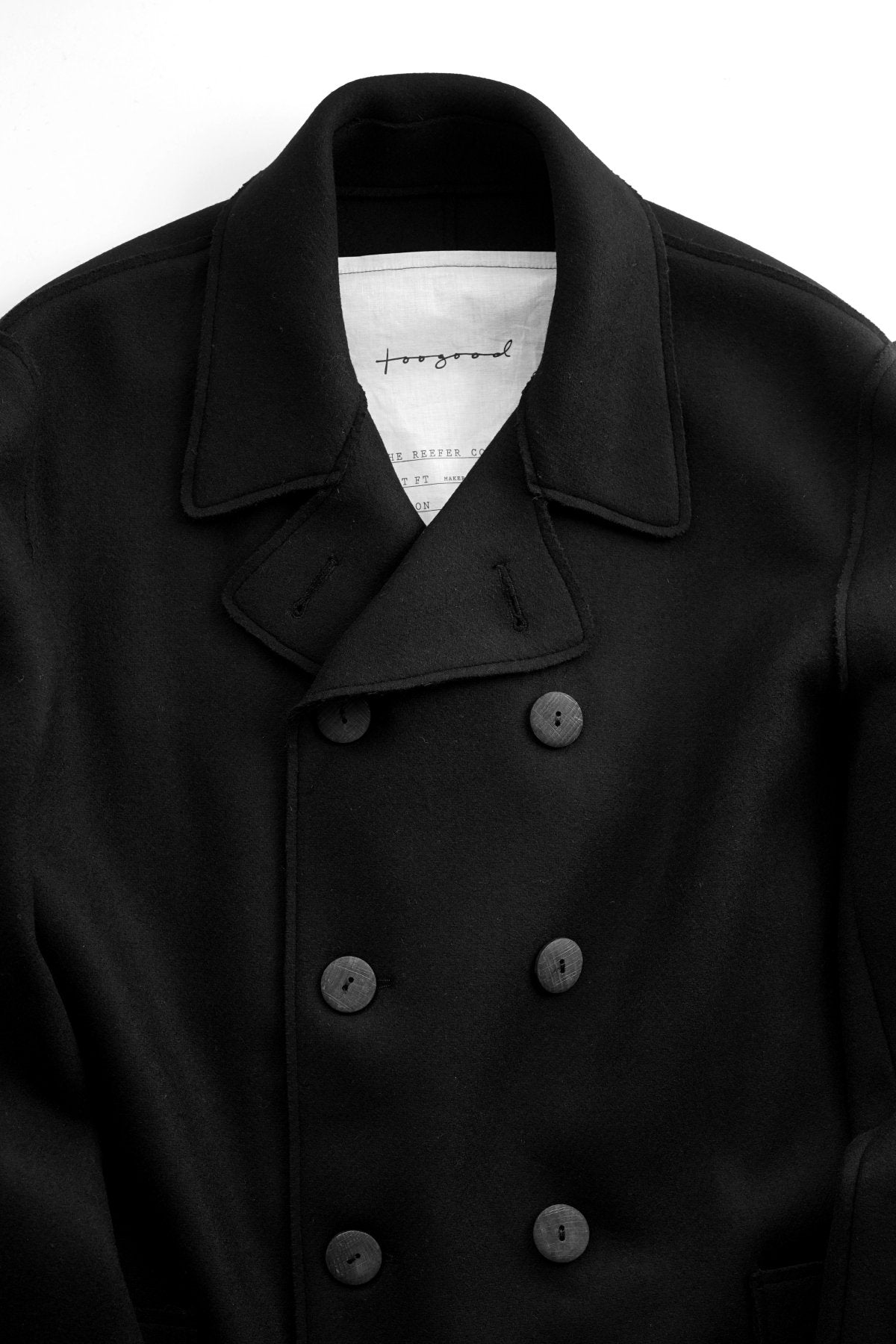 toogood - THE REEFER COAT - LAMBSWOOL FELT HW - FLINT – PHAETON