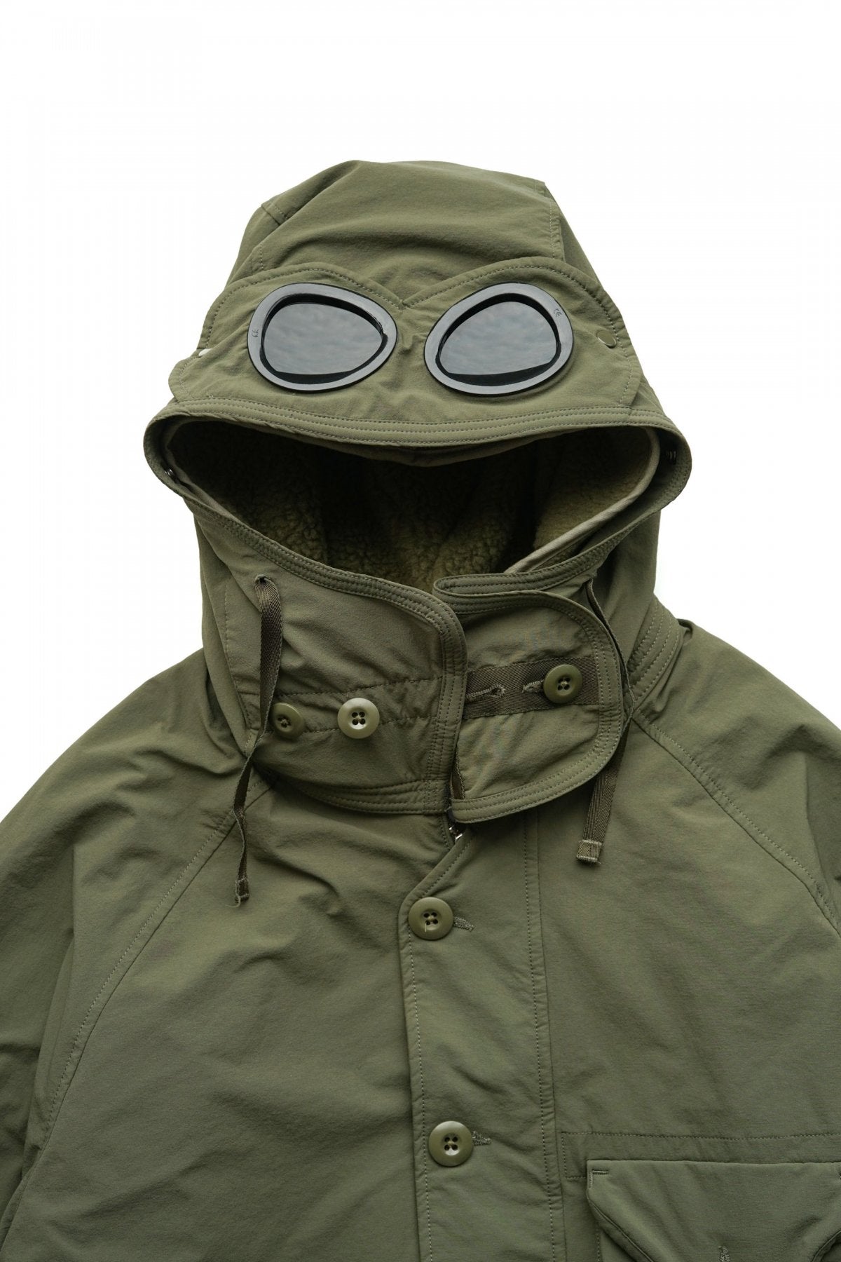 C.P. COMPANY - DYSHELL GOGGLE JACKET - STONE GRAY – PHAETON