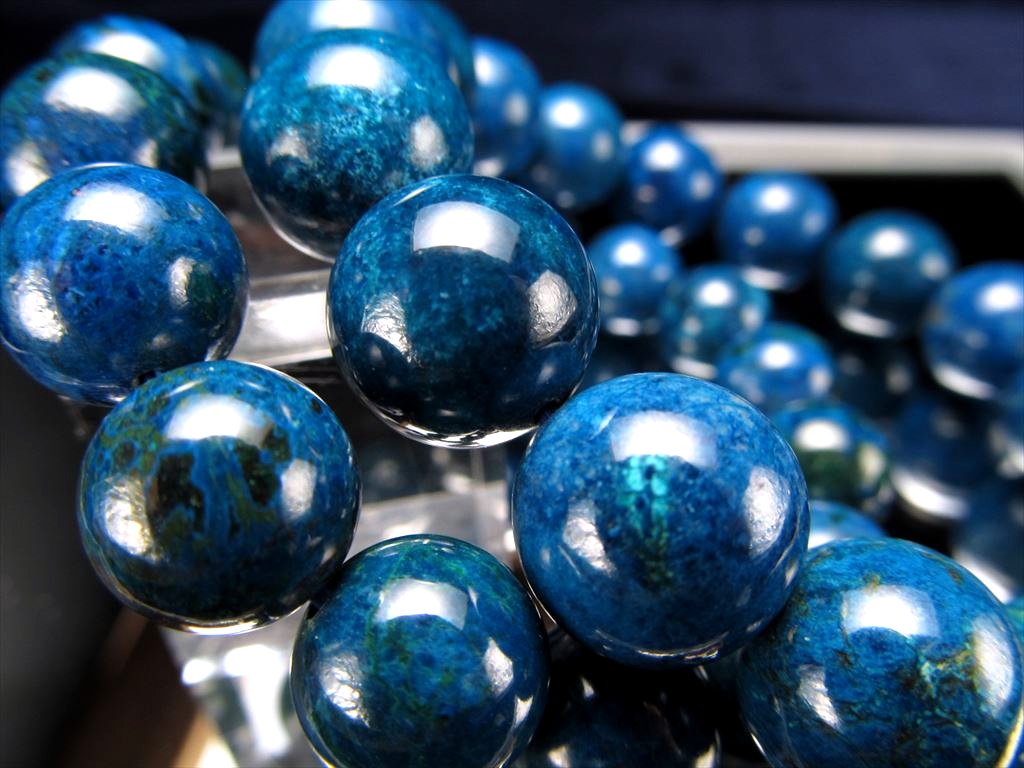 ☆大人気！希少なブルー多めクリソコラ☆自然が生み出した芸術☆幸運と