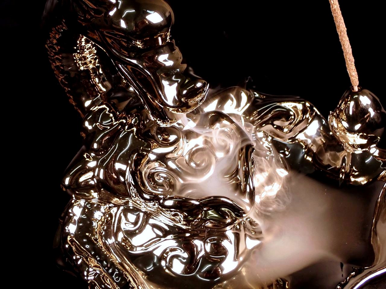 ◇大吉開運！龍神デザイン◇豪華絢爛なゴールドカラー◇倒流香（コーン