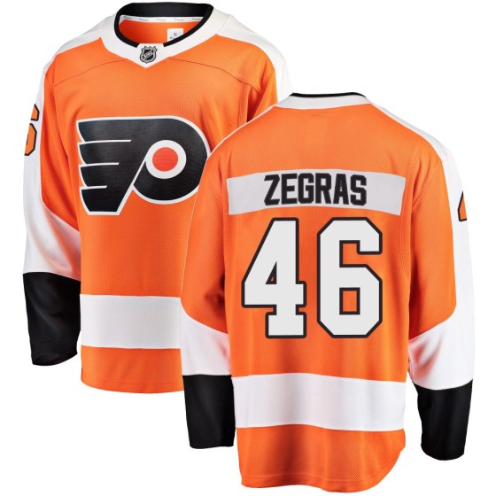 Breakaway Fanatics Branded Men's Trevor Zegras Philadelphia Flyers