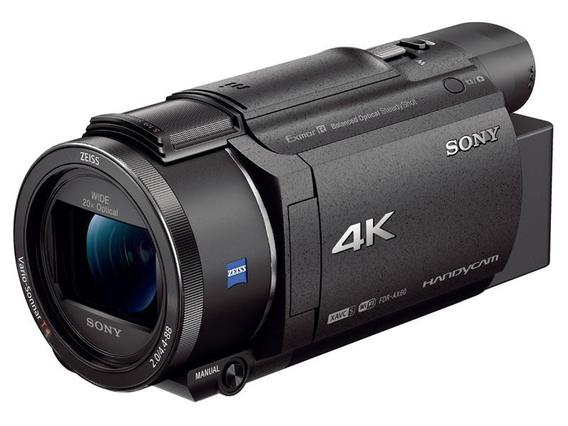 ソニー、4Kハンディカムに新モデル「FDR-AX60/AX45」。ハイライト