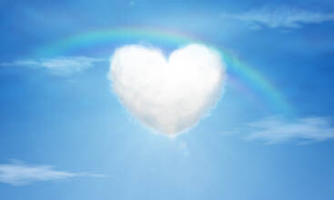 ハート型の雲 イラスト素材 [5849517] - フォトライブラリー