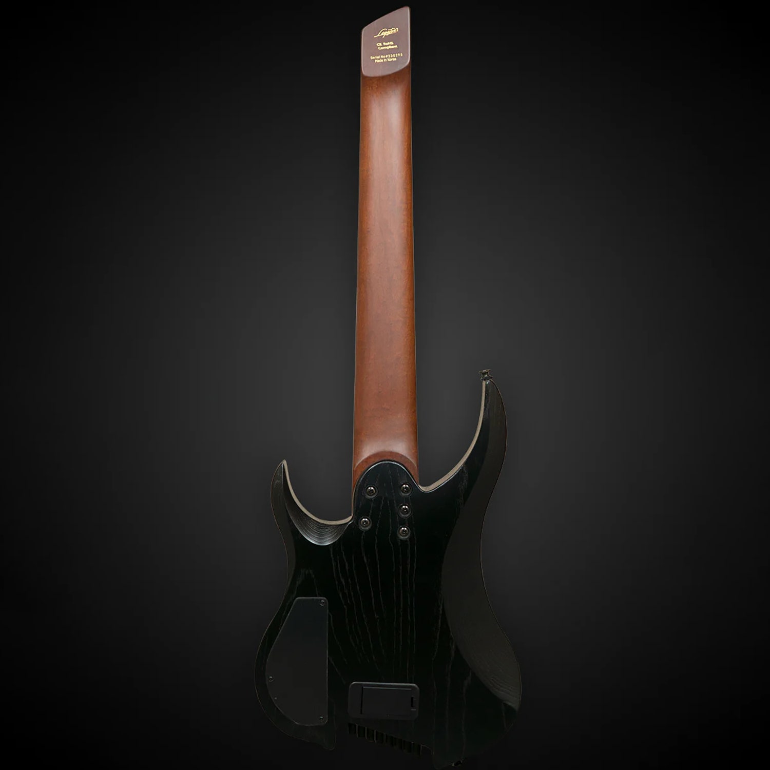Legator Ghost G8FP 8-String Multi-Scale Headless Guitar, Ebony