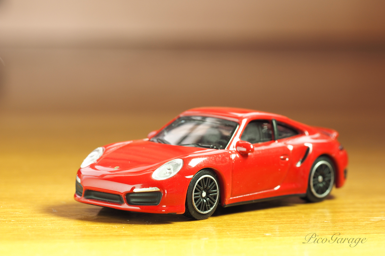 ◇【Schuco】EDITION 1:64 ポルシェ 911 ターボ （991レッド）