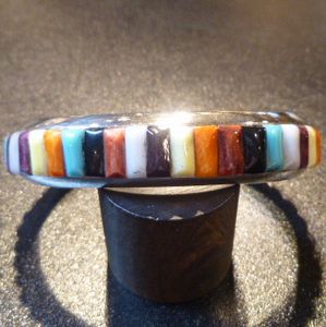 ナバホ Ray・Adakai レイアダカイ マルチカラーストーンインレイ