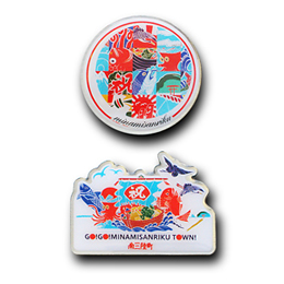 ピンバッジ制作実例：一般社団法人 南三陸町観光協会 | オリジナル
