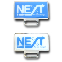 ピンバッジ制作実例：株式会社NTTデータ | オリジナルピンバッジ製作