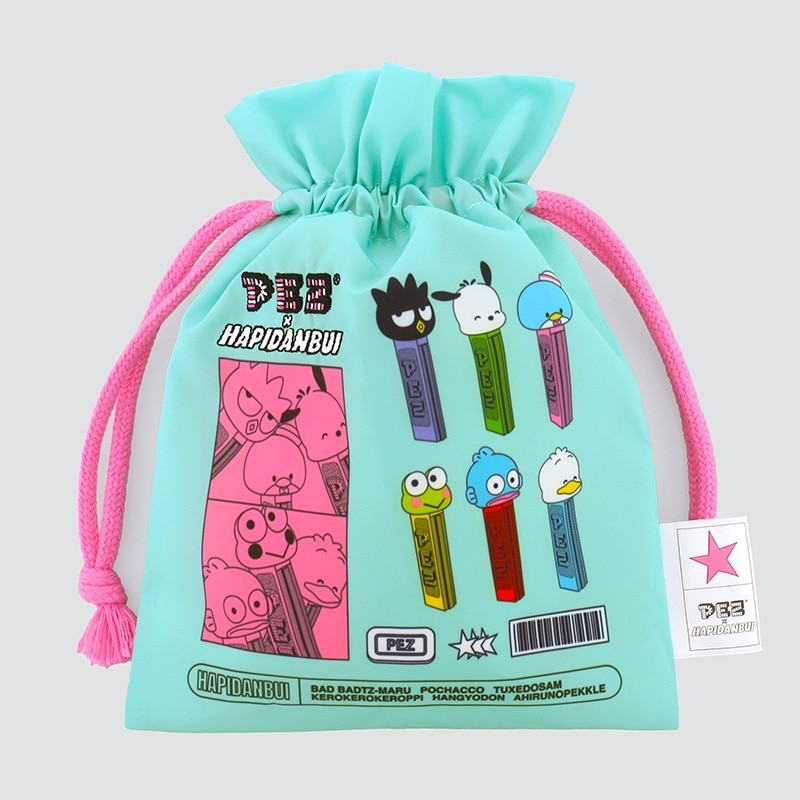 Flowering フラワーリング PEZ(ペッツ)×はぴだんぶい 巾着(巾着): 通常