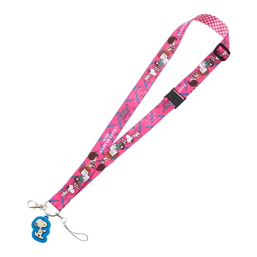 スヌーピー PEANUTS ネックストラップ(ピンク): 通常| プラザ