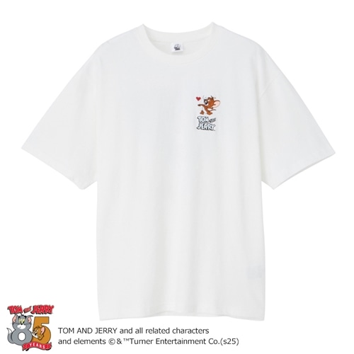TOM and JERRY トムとジェリー 85周年アートTシャツ ホワイト(ホワイト