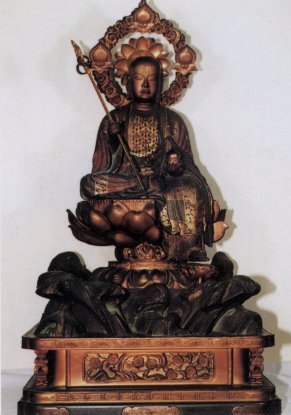 旧蔵 純銅鎏金仏像「地蔵菩薩 」 旧蔵 純銅鎏金仏像「地蔵菩薩 」