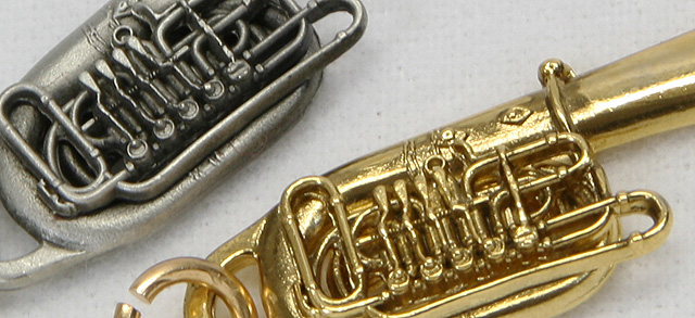 セミ3Dタイプ キーホルダー ロータリーチューバ 音楽雑貨