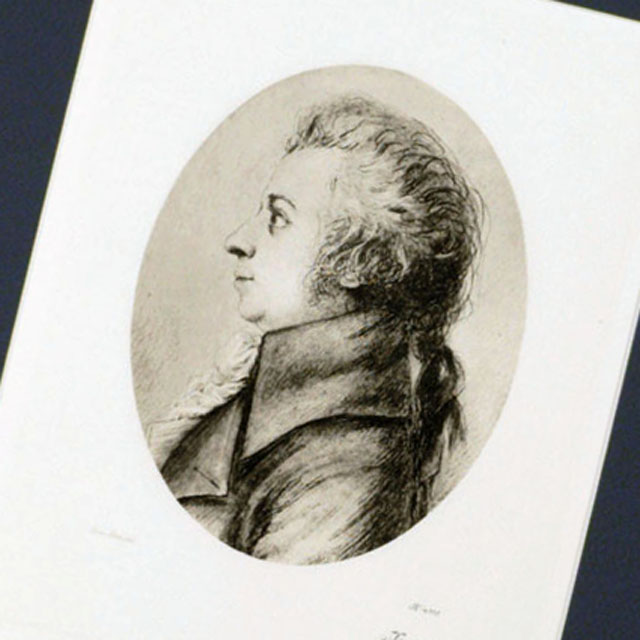 ドイツ製 額装銅版画 《モーツァルト》 音楽雑貨・アクセサリー専門店