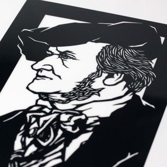 切り絵クリアファイル 《 Wagner 》 100106 音楽雑貨・アクセサリー