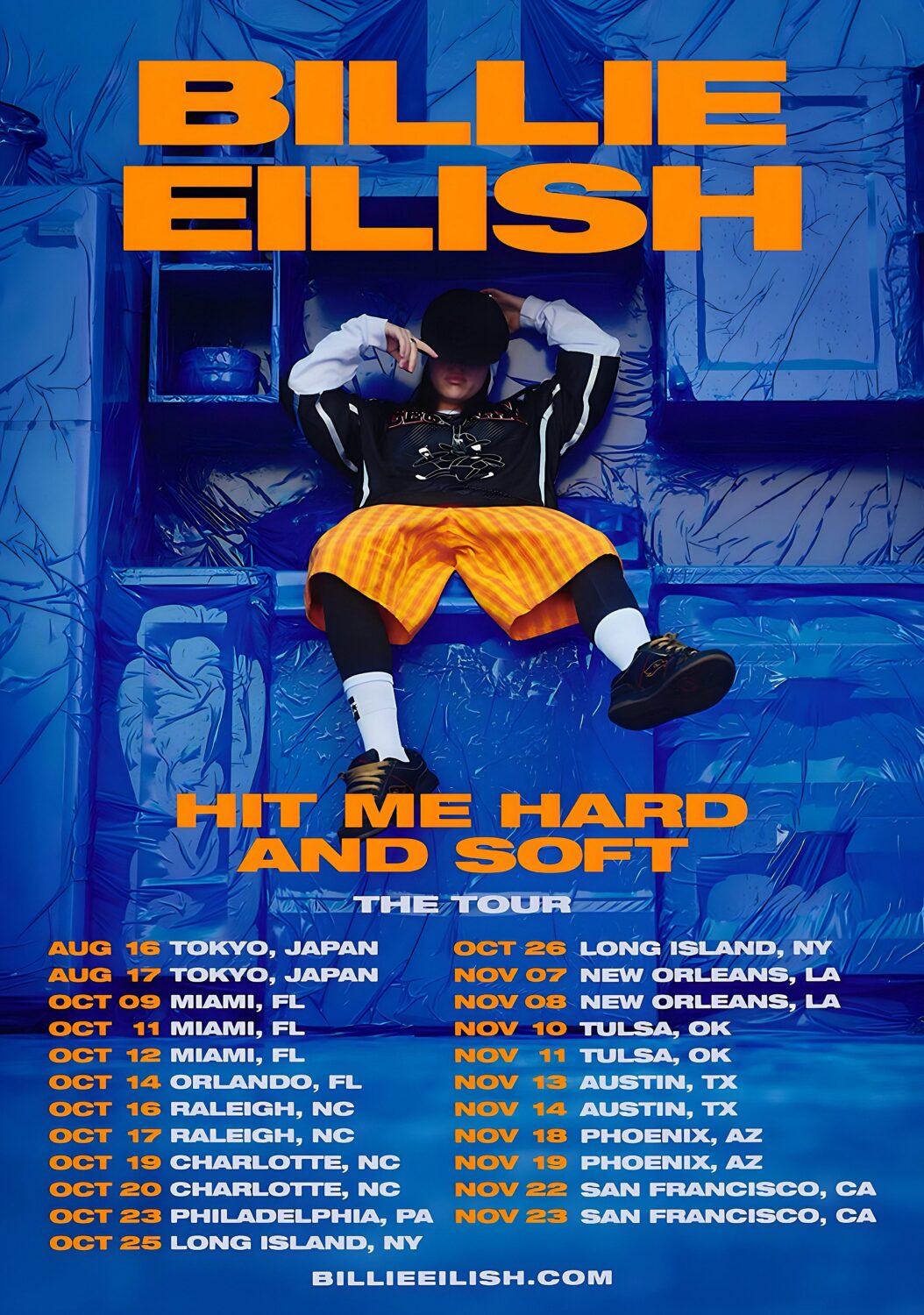 BILLIE EILISH 2025 Japan & North America Tour Poster