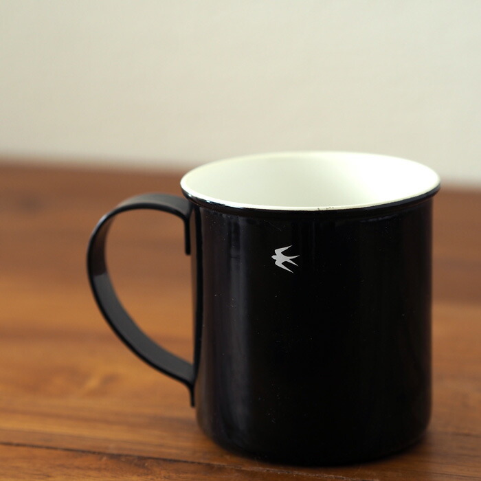 ツバメ ホーローマグ M ブラック / GLOCAL STANDARD PRODUCTS | 食器と